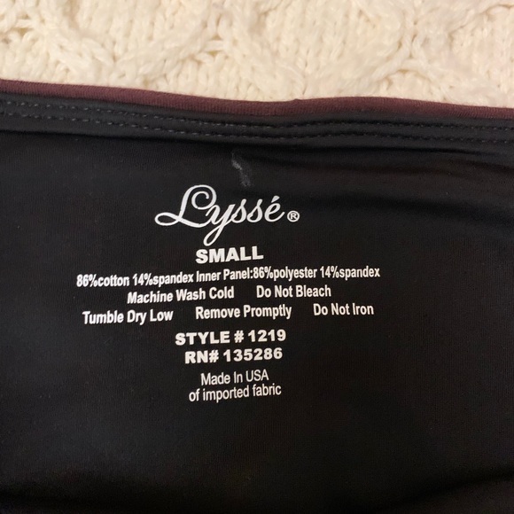 Lysee Burgundy legging sz S full length - Picture 3 of 4